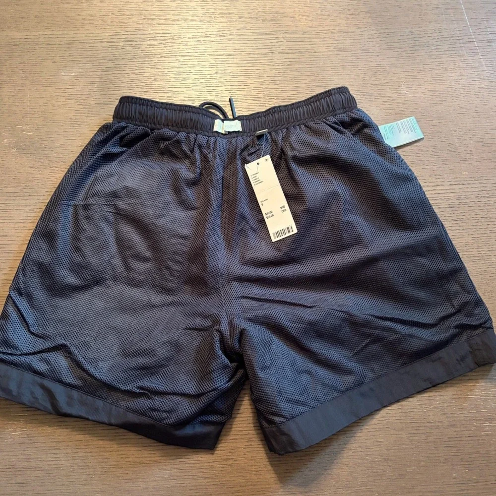 Urban Outfitters Standard Cloth Mens Mesh Lined Shorts Black Small OB1669901 NWT